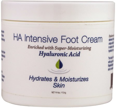 4 oz (113.4 g) by Hyalogic HA Intensive Foot Cream, 洗澡，美容，霜腳，皮膚 HK 香港