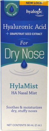 2 oz (58 ml) by Hyalogic HylaMist HA Nasal Spray, 美容，抗衰老，透明質酸 HK 香港