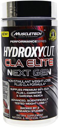 CLA Elite Next Gen, Non-Stimulant Weight Loss, Raspberry Flavored, 100 Softgels by Hydroxycut, 減肥，飲食，cla（共軛亞油酸） HK 香港