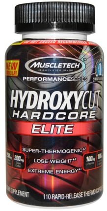 Hardcore Elite, 110 Rapid-Release Thermo Caps by Hydroxycut, 健康，飲食 HK 香港
