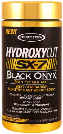 Next Generation Non-Stimulant Weight Loss, SX-7, Black Onyx, 80 Capsules by Hydroxycut, 健康，能量，運動 HK 香港
