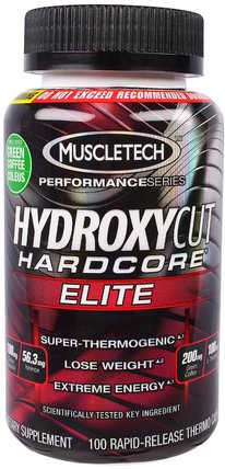 Performance Series, Hydroxycut Hardcore, Elite, 100 Rapid-Release Thermo Caps by Hydroxycut, 健康，運動，飲食 HK 香港