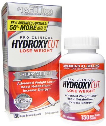 Pro Clinical Hydroxycut, 150 Rapid Release Caplets by Hydroxycut, 健康，飲食 HK 香港