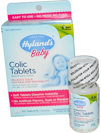 Baby, Colic Tablets, 125 Tablets by Hylands, 兒童健康，嬰兒，嬰兒補品，順勢療法 HK 香港