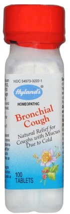 Bronchial Cough, 100 Tablets by Hylands, 健康，感冒流感和病毒，感冒和流感，肺和支氣管 HK 香港