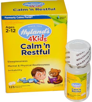 Calm n Restful 4 Kids, 125 Quick-Dissolving Tablets by Hylands, 補品，順勢療法，健康，心情 HK 香港