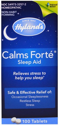 Calms Fort, Sleep Aid, 100 Tablets by Hylands, 補充，睡覺 HK 香港