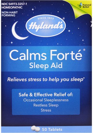 Calms Fort, Sleep Aid, 50 Tablets by Hylands, 補品，順勢療法，睡眠 HK 香港
