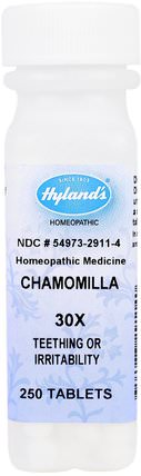 Chamomilla 30X, 250 Tablets by Hylands, 孩子的健康，寶寶出牙 HK 香港