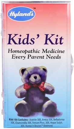 Homeopathic Kids Kit, 7 Piece Kit by Hylands, 健康，顛茄 HK 香港