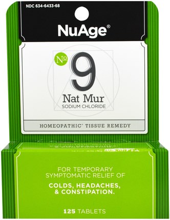 NuAge, No 9 Nat Mur, 125 Tablets by Hylands, 健康，感冒流感和病毒，感冒和流感，頭痛 HK 香港