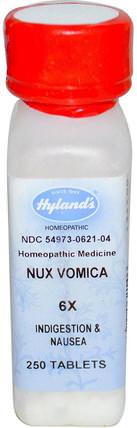 Nux Vomica 6X, 250 Tablets by Hylands, 補品，順勢療法，nux vomica，健康 HK 香港