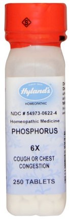 Phosphorus 6X, 250 Tablets by Hylands, 健康，感冒流感和病毒，感冒和流感，補充劑，順勢療法咳嗽感冒和流感 HK 香港