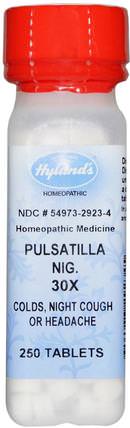 Pulsatilla Nig. 30X, 250 Tablets by Hylands, 健康，感冒流感和病毒，感冒和流感，補充劑，順勢療法咳嗽感冒和流感 HK 香港