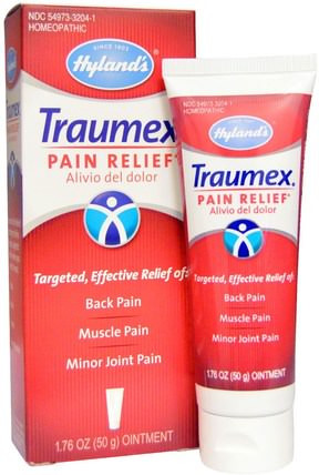 Traumex Pain Relief, Ointment, 1.76 oz (50 g) by Hylands, 草藥，山金車蒙大拿，山金車，補品，順勢緩解疼痛 HK 香港