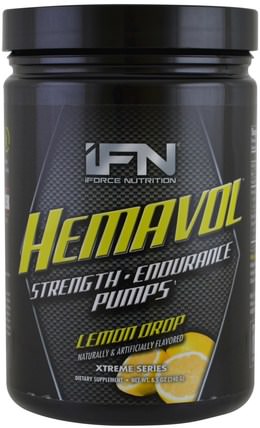 Xtreme Series, Hemavol Powder, Lemon Drop, 8.5 oz (240 g) by iForce Nutrition, 運動，鍛煉 HK 香港