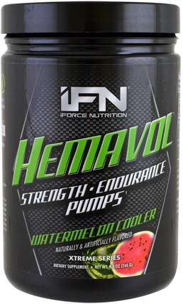 Xtreme Series, Hemavol Powder, Watermelon Cooler, 8.5 oz (240 g) by iForce Nutrition, 運動，鍛煉 HK 香港