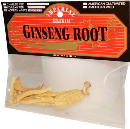 Ginseng Root, Korean White, Heaven 25, 1/2 oz by Imperial Elixir, 補充劑，adaptogen HK 香港