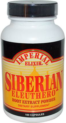Siberian Eleuthero, 100 Capsules by Imperial Elixir, 補充劑，adaptogen HK 香港