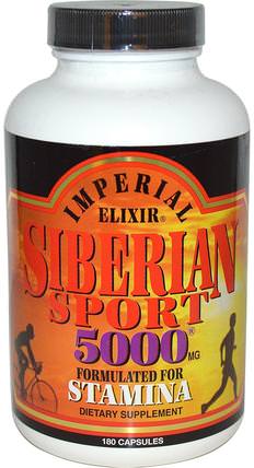 Siberian Sport, 5000 mg, 180 Capsules by Imperial Elixir, 健康，感冒流感和病毒，eleuthero HK 香港