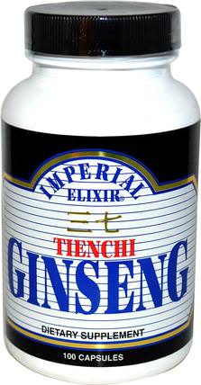 Tienchi Ginseng, 100 Capsules by Imperial Elixir, 補充劑，adaptogen HK 香港