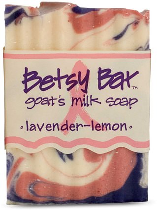Betsy Bar, Goats Milk Soap, Lavender-Lemon, 3 oz by Indigo Wild, 洗澡，美容，肥皂 HK 香港