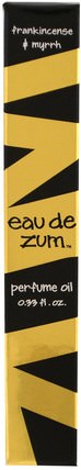 Eau De Zum, Perfume Oil, Frankincense & Myrrh.33 fl oz by Indigo Wild, 洗澡，美容，香水噴霧 HK 香港