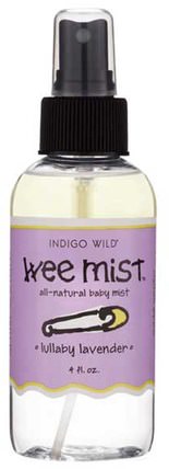 Wee Mist, All-Natural Baby Mist, Lullaby Lavender, 4 fl oz by Indigo Wild, 沐浴，美容，香水噴霧，家居，空氣清新劑除臭劑 HK 香港