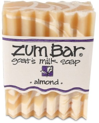 Zum Bar, Goats Milk Soap, Almond, 3 oz Bar by Indigo Wild, 洗澡，美容，肥皂 HK 香港
