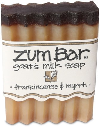 Zum Bar, Goats Milk Soap, Frankincense & Myrrh, 3 oz Bar by Indigo Wild, 洗澡，美容，肥皂 HK 香港