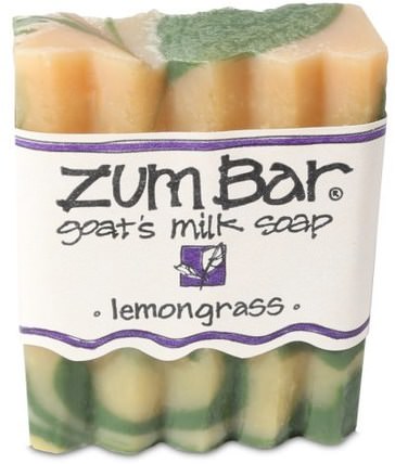 Zum Bar, Goats Milk Soap, Lemongrass, 3 oz Handmade Bar by Indigo Wild, 洗澡，美容，肥皂 HK 香港