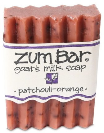 Zum Bar, Goats Milk Soap, Patchouli-Orange, 3 oz Bar by Indigo Wild, 洗澡，美容，肥皂 HK 香港