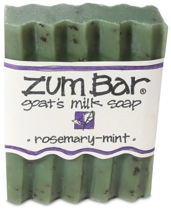 Zum Bar, Goats Milk Soap, Rosemary-Mint, 3 oz Bar by Indigo Wild, 洗澡，美容，肥皂 HK 香港