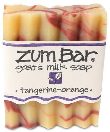 Zum Bar, Goats Milk Soap, Tangerine-Orange, 3 oz by Indigo Wild, 洗澡，美容，肥皂 HK 香港