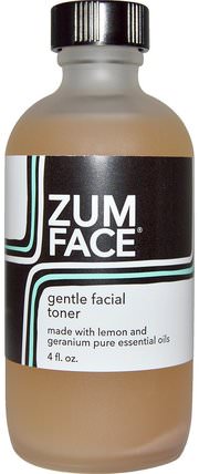Zum Face, Gentle Facial Toner, Lemon and Geranium, 4 fl oz by Indigo Wild, 美容，面部調色劑 HK 香港