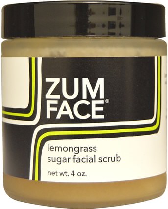 Zum Face, Lemongrass Sugar Facial Scrub, 4 oz by Indigo Wild, 健康 HK 香港