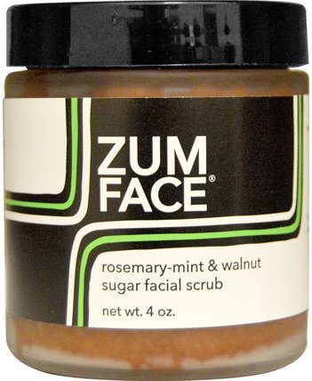 Zum Face, Rosemary-Mint & Walnut Sugar Facial Scrub, 4 oz by Indigo Wild, 健康 HK 香港