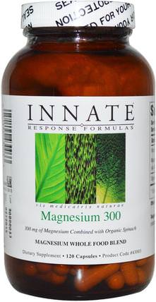 Magnesium 300, 120 Capsules by Innate Response Formulas, 補品，礦物質，鎂 HK 香港