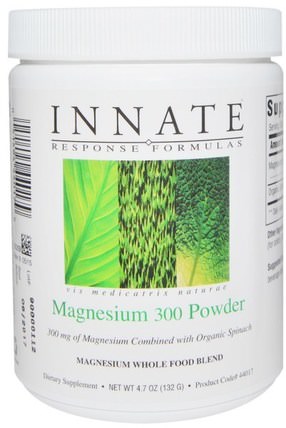 Magnesium 300 Powder, 4.7 oz (132 g) by Innate Response Formulas, 補品，礦物質，鎂 HK 香港