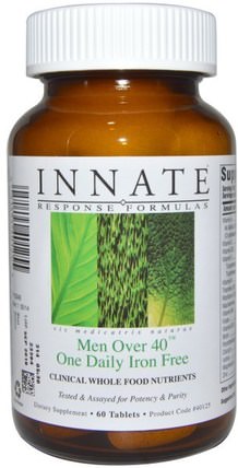 Men Over 40 One Daily, Iron Free, 60 Tablets by Innate Response Formulas, 健康，男人 HK 香港