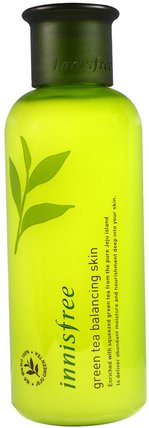 Green Tea Balancing Skin, 200 ml by Innisfree, 美容，面部護理，面霜，乳液，面部調色劑 HK 香港
