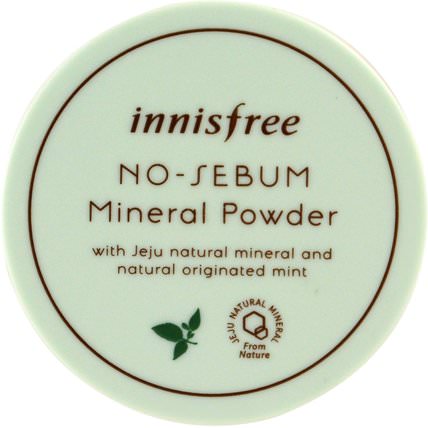 No-Sebum Mineral Powder, 5 g by Innisfree, 沐浴，美容，粉餅 HK 香港