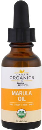 Complete Organics, Marula Oil, 1 fl oz (30 ml) by InstaNatural, 健康，皮膚，按摩油 HK 香港