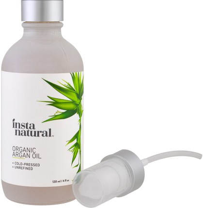 Organic Argan Oil, Skin Care, 4 fl oz (120 ml) by InstaNatural, 美容，面部護理 HK 香港