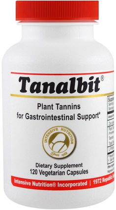 Tanalbit, Plant Tannins for Gastrointestinal Support, 120 Veggie Caps by Intensive Nutrition, 健康，排毒，消化，胃 HK 香港