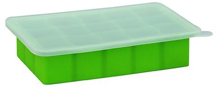 Fresh Baby Food Freezer Tray, Green, 1 Tray, 15 Portions - 1 oz (28 ml) Cubes Each by iPlay Green Sprouts, 兒童健康，兒童食品，嬰兒餵養和清潔 HK 香港