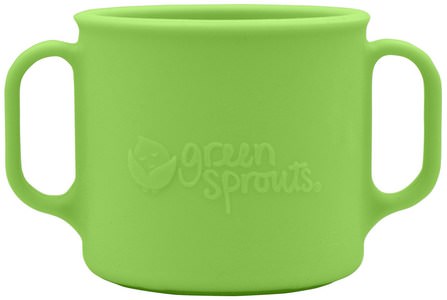 Learning Cup, 12+ Months, Green, 7 oz (207 ml) by iPlay Green Sprouts, 兒童健康，兒童食品，廚具，杯碟碗 HK 香港