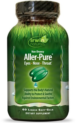 Aller-Pure, 60 Liquid Soft-Gels by Irwin Naturals, 健康，過敏，過敏 HK 香港