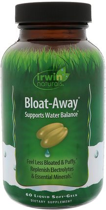 Bloat-Away, 60 Liquid Soft-Gels by Irwin Naturals, 健康，飲食 HK 香港