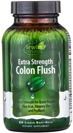 Colon Flush, Extra Strength, 60 Liquid Soft-Gels by Irwin Naturals, 健康，排毒 HK 香港